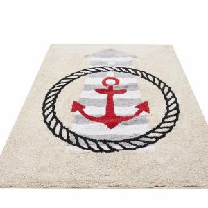 Alfombra Infantil Algodón 100% Lavable Faro Aratextil