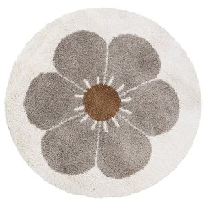 Alfombra Algodón Lavable Bohemian Daisy Beige