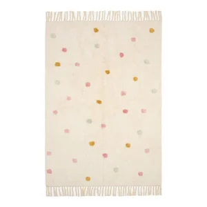 Alfombra puntos mix rosa Little Duch