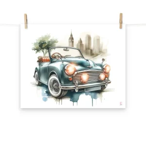 Lamina INfantil Coche clasico
