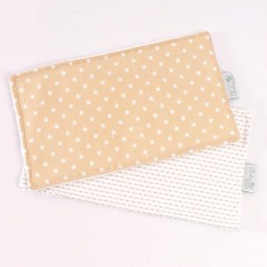 Seca babitas Pack de 2 para Bebé Estampado Estrellas Beige 6